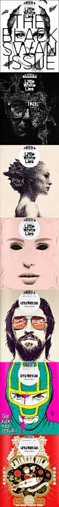 【封面设计】Little White Lies 的封面，绝大部分是肖像插图。最后一本是第10期中国专题