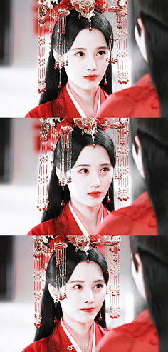 嫁衣鞠婧祎《新白娘子传奇》-白素贞78@樱桃核吖~采集一颗紫芹果果