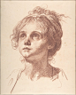 让-巴蒂斯·热鲁兹（Jean-Baptiste Greuze）的素描
