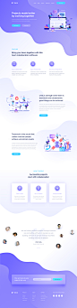 Team collaboration landing page