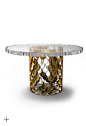 KOI dining table zoom: 