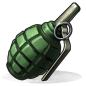 F1 Grenade : —Information accurate as of: build 1142.73 The F1 Grenade is a craftable explosive weapon that can be thrown. The F1 Grenade will deal damage to anyone standing within a close proximity when it explodes. It is effective as an anti-personnel w
