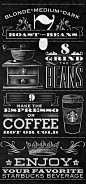 Starbucks Bean to Beverage Chalk Board Mural by Jaymie McAmmond, via Behance