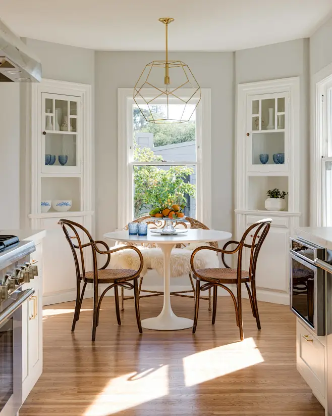 This is an example of a classic kitchen/dining room in San Francisco ...