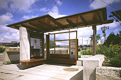 灵感邦丨ideabooom采集到丨L丨景观候车亭廊架设计丨创意公交站台遮阳亭设计