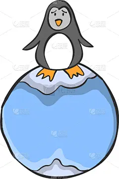 环境,企鹅,地球,绿色,纸,概念,创造力,想法,收集