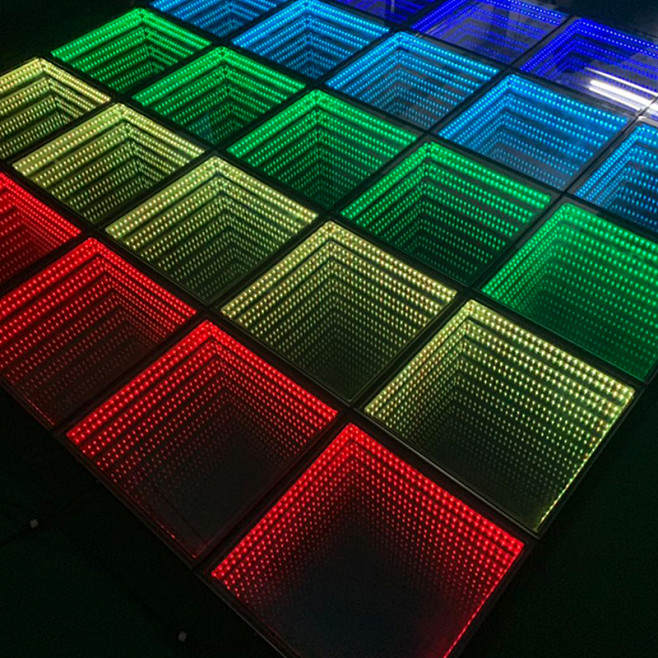 LED感应地砖3D深渊感应地板砖舞台地砖...