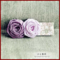 寻之黛西手工饰品 女 韩版紫色复古风玫瑰花弹簧发夹顶夹发卡-淘宝网