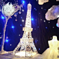 婚庆道具1.5米高埃菲尔铁塔 婚礼舞台布置背景 创意装饰摆件-淘宝网