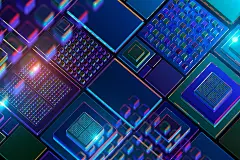 Nano Technology Background 17款未来科幻人工智能纳米技术芯片科技海报背景底纹ps设计素材_UIGUI