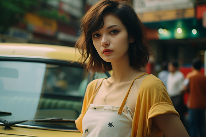 复古胶片肖像人物摄影图