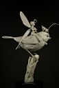 Tinkerbell, Patrick MASSON : Tinkerbell 
Sculpted in 2017 for Blacksmith Miniatures 
Based on the awesome illustration by Jean-Baptiste Monge 

Size: the total height from the base to the top of the fairy wings is 123mm
Tinkerbell would be 43mm if standin