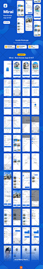 房地产中介租房找房合租买卖房APP应用ui界面设计figma素材模板-淘宝网