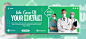 Vector health care social media post template