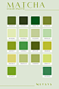 Matcha Color Palette