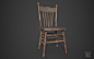 Old Wooden Chair, Vincent Monfette : Here's a wooden chair model I made  for my upcoming personal environment ''Home Sweet Hole''.
2K Texture