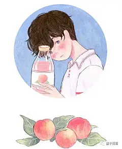【插画】yoovora：清新的彩铅童话，和玩伴一起的那些岁月_peach : 小时候的我们真傻，总想着长大。yoovora笔下的童年，就像已经飞走的蒲公英，美丽，却已离我们而去。 他们眼中温柔的世界，是那些和玩伴在一起的时光。 公众号：酱子插画 | 插画、设计、绘本、…