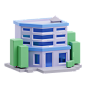 Office Building 3D Illustration