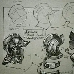 中世纪骑士铠甲的画法 构造分解展示 为荣耀而战