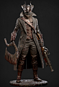 Bloodborne Hunter, Andres Zambrano : This is my rendition of the hunter character from the Bloodborne game by From Software. The goal was to make it look like it would be a cinematic version of the in-game character, so it was rendered with Arnold 5 inste