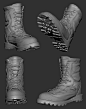 Desert Boot High Poly, Matt Leighton : High poly boot modelled in Zbrush