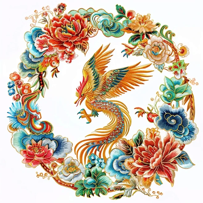 传统刺绣图案设计～ - 小红书