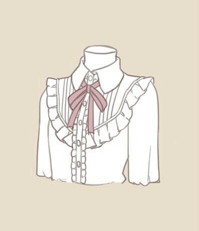 #绘画参考素材#洛丽塔衬衫，P站O网页链...