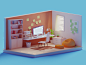 Deadlines (the good/morning version) freelancing work deadlines room office illustration b3d blender render isometric low poly