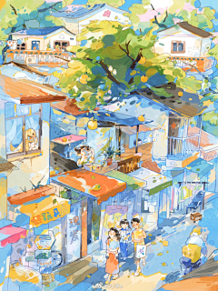 未浓采集到画画