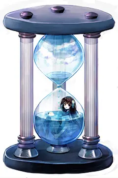 【时光流逝】沙漏里的特辑 : “沙漏”是一种通过葫芦形的玻璃中的沙子由上部流到下部来表示时间的计时工具。用沙子不断落下展现出时间的流逝，让人看着看着就忘记了时间。
今天我们就为大家送上描绘了角色进入沙漏里的插画作品特辑。快来看看吧。
