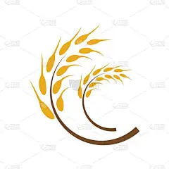 小麦标识图像图解设计