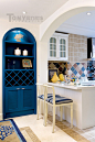 地中海风格厨房吧台装修效果图片