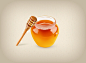 写实蜂蜜罐图标UI设计