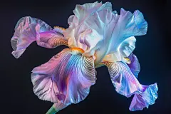 种植绽放鸢尾花花朵图片摄影图