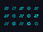 Northflank Draft Vector Sketches lettering letter n 3d cube arrow check mark honeycomb wire junction blockchain icon app deploy hexagon gradient path circuit identity branding logo