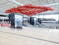 "The Magic Carpet"  by Pae White Art at Berlin-Brandenburg Airport: 