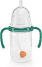 Amazon.com: numnum Weighted Straw Cup for Infant & Toddler 6-12 months - Expert Endorsed - 7oz Training Baby Cups w/Removable Handles - Easy to Use Self Feeding & Drinking Skills - Food-Grade Silicone (Green) : Baby