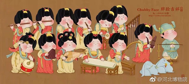 胖脸散乐浮雕图局部
