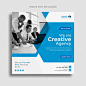 Corporate social media post and Creative web banner template