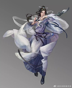国服第一美工YA采集到人物-仙侠-男