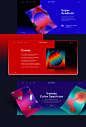 Super Gradient WebSite Concept Design : Super Gradient Brand WebSite Concept Design