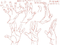 #SAI资源库# 动漫手、脚画法参考！绘师0033的关于手、脚的画法参考练习，转需~（
画师：0033 pid=13229502 ）