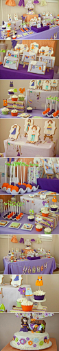 #儿童生日Party# “Dress Up”主题的女孩生日Party甜品桌布置 http://t.cn/zQxjlj8 (共14张图片)
