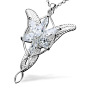 Lord of the Rings Sterling Silver Arwen Evenstar Pendant Necklac Lord of the Rings Noble Collection: Amazon.co.uk: Jewellery