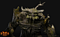 Thorned Hulk Head Variants - Diablo II: Resurrected, Adrienne Lange : Here are four head variations for the thorned hulk monster that I created for Diablo II: Resurrected. It was a fun challenge to translate the original sprites into modern 3D designs whi