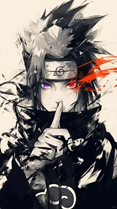 第七班集结｜水墨画风格火影忍者壁纸_2_AI同人_来自小红书网页版