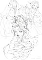 女古风头发