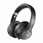 Soundcore Vortex : Wireless Headset by Anker, 20H Playtime, Deep Bass, Hi-Fi Stereo Earphones for PC/Phones/TV, Soft Memory-Foam Ear Cups, w/Mic and Wired Mode