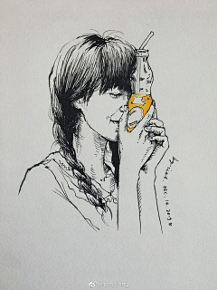 cchart采集到钢笔画