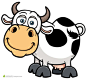 奶牛卡通动物设计素材